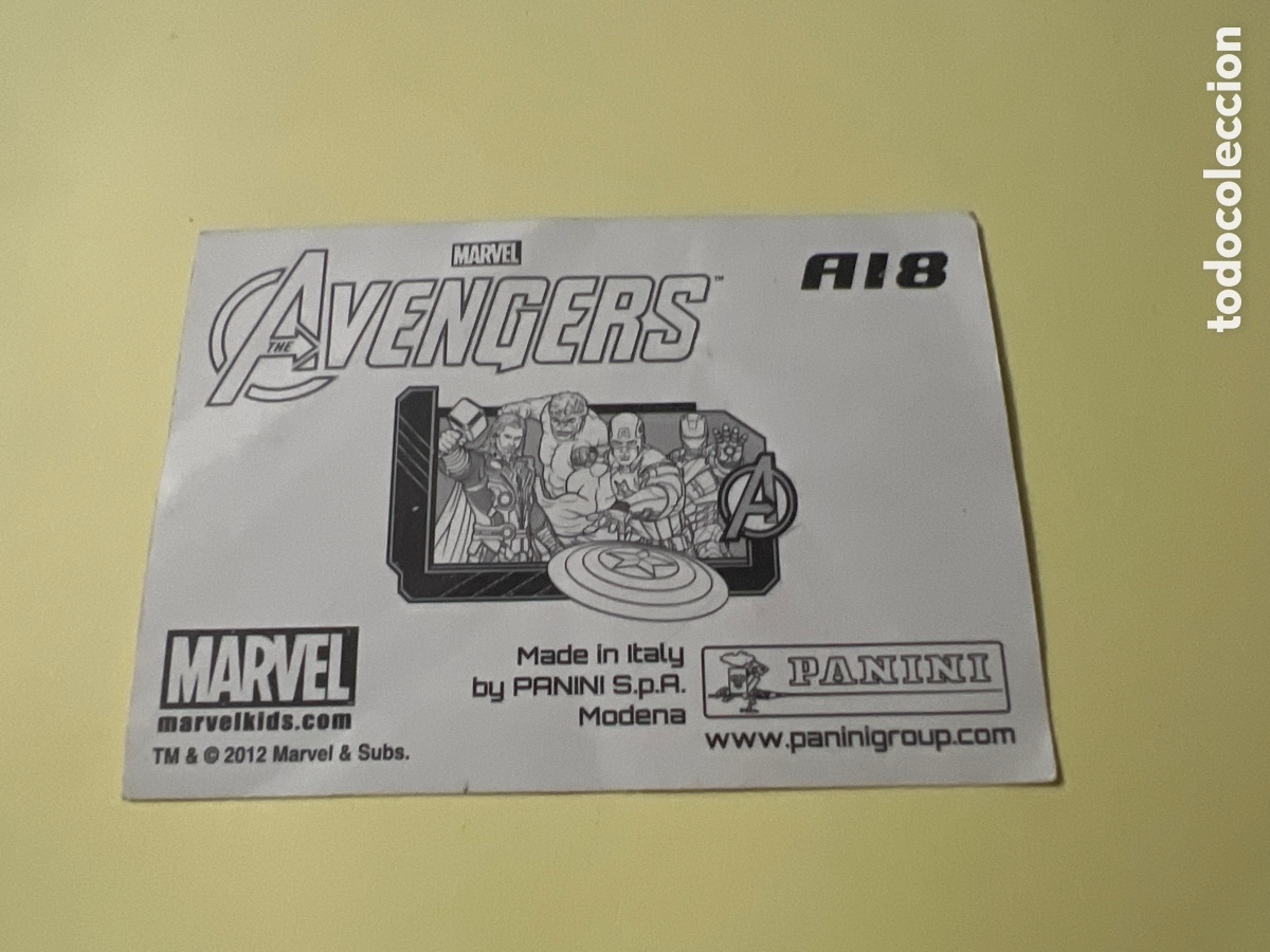 Coleccionismo cromos antiguos: E189. CROMO A18 THE AVENGERS - MARVEL - Foto 2