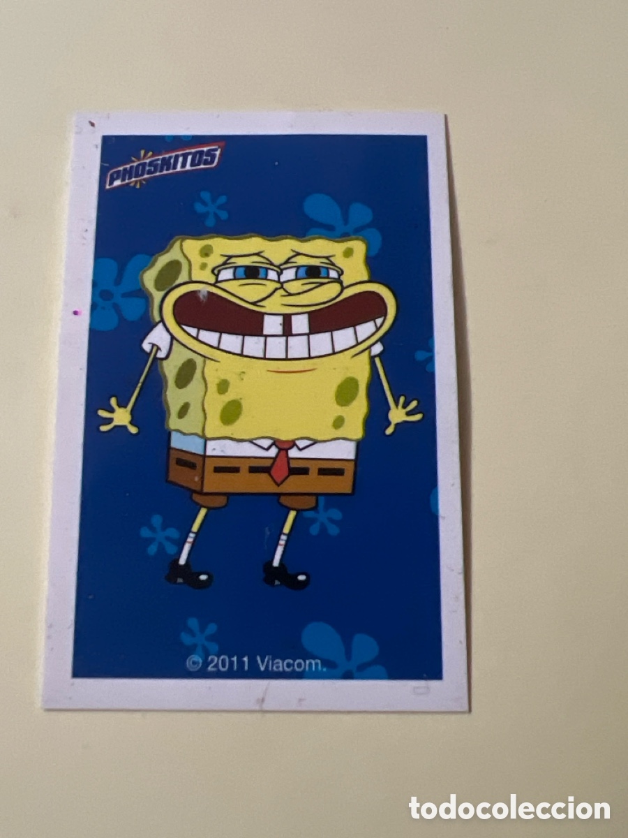 Sammeln alte Sammelbilder: E192. Cromo phoskitos bob esponja 2011