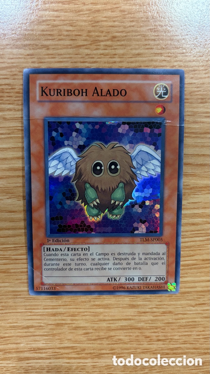 Coleccionismo cromos antiguos: Carta &ldquo;Kuriboh Alado&rdquo; Yu-Gi-Oh! C&oacute;digo TLM-SP005, 1&ordf; edici&oacute;n