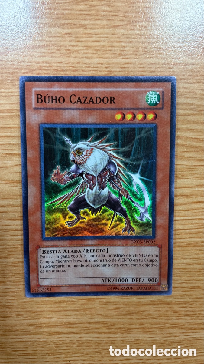 Coleccionismo cromos antiguos: Carta &ldquo;B&uacute;ho Cazador&rdquo; Yu-Gi-Oh! C&oacute;digo GX03-SP002, promo super rare.
