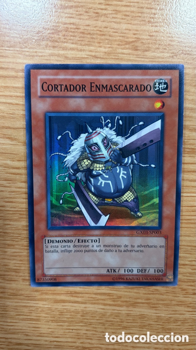 Collezionismo Figurine antiche: Carta &ldquo;Cortador Enmascarado&rdquo; Yu-Gi-Oh! C&oacute;digo GX03-SP003, promo super rare.