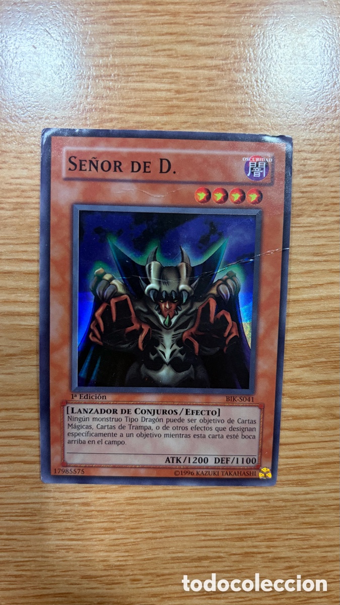 Coleccionismo cromos antiguos: Carta &ldquo;Se&ntilde;or de D.&rdquo; Yu-Gi-Oh