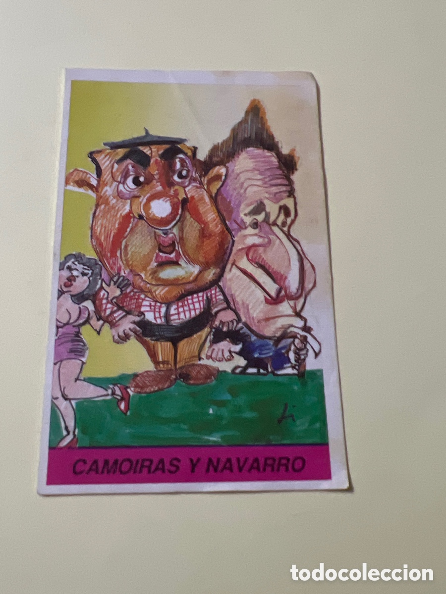 Coleccionismo cromos antiguos: E206. CROMO CARICATURAS ED. MILANO N&ordm; 111 CAMOIRAS Y NAVARRO