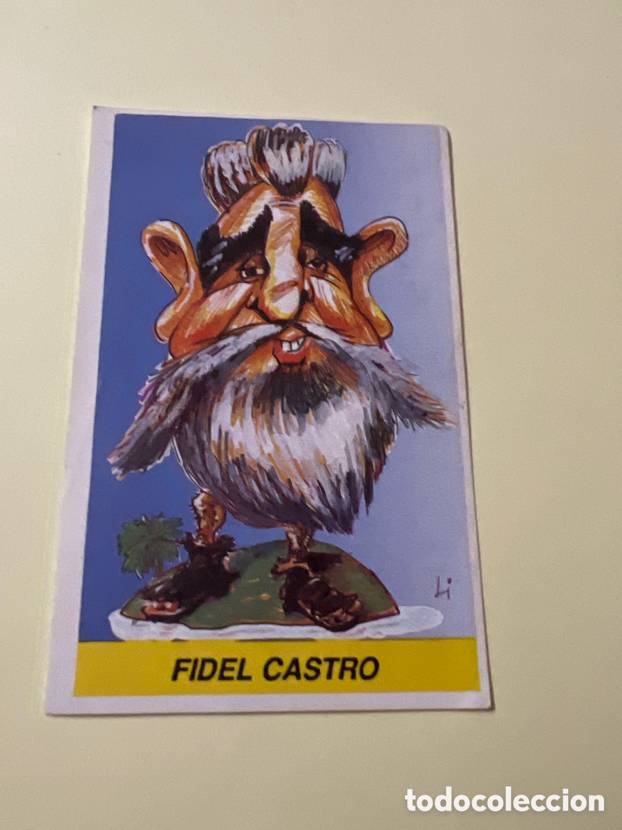 Coleccionismo cromos antiguos: E207. CROMO CARICATURAS ED. MILANO N&ordm; 69 FIDEL CASTRO