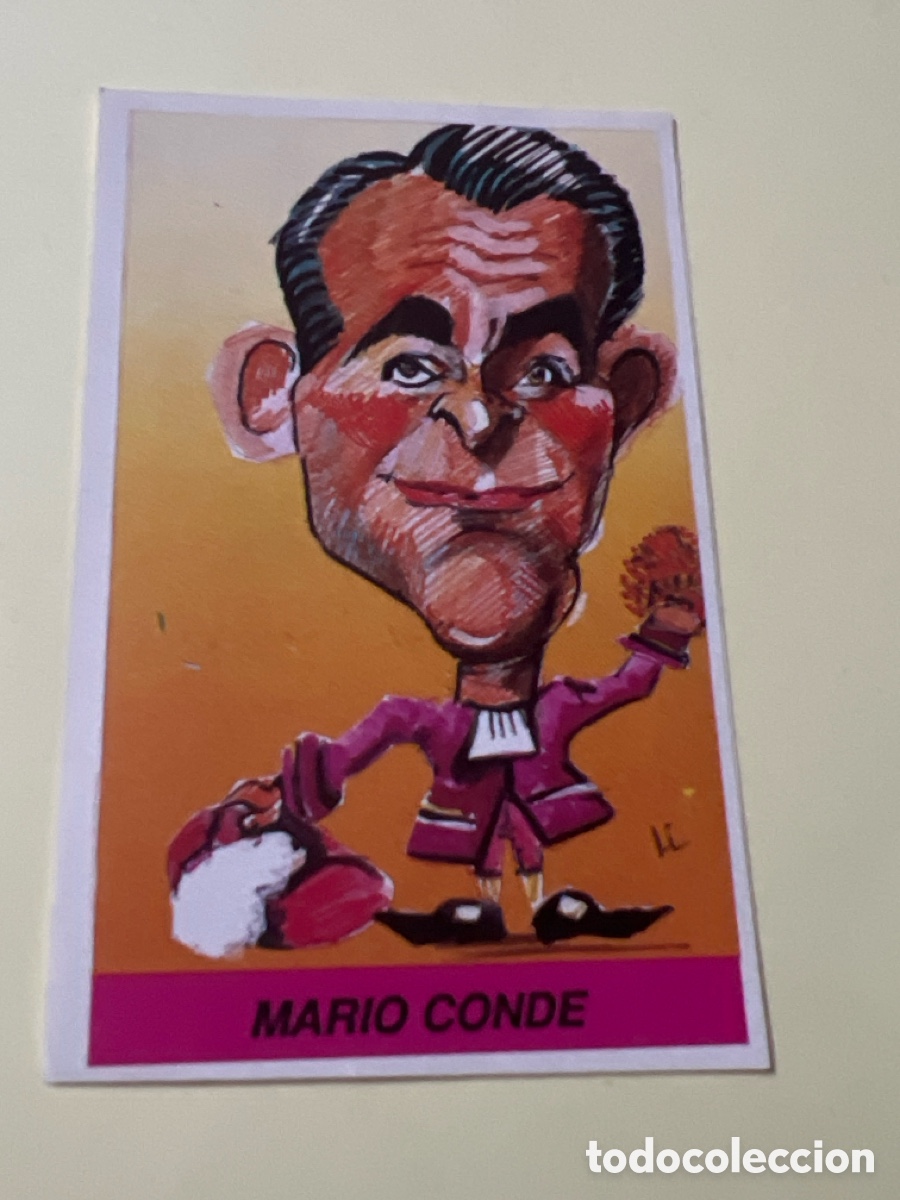 Colecionismo Cromos antigos: E209. CROMO CARICATURAS ED. MILANO N&ordm; 60 MARIO CONDE