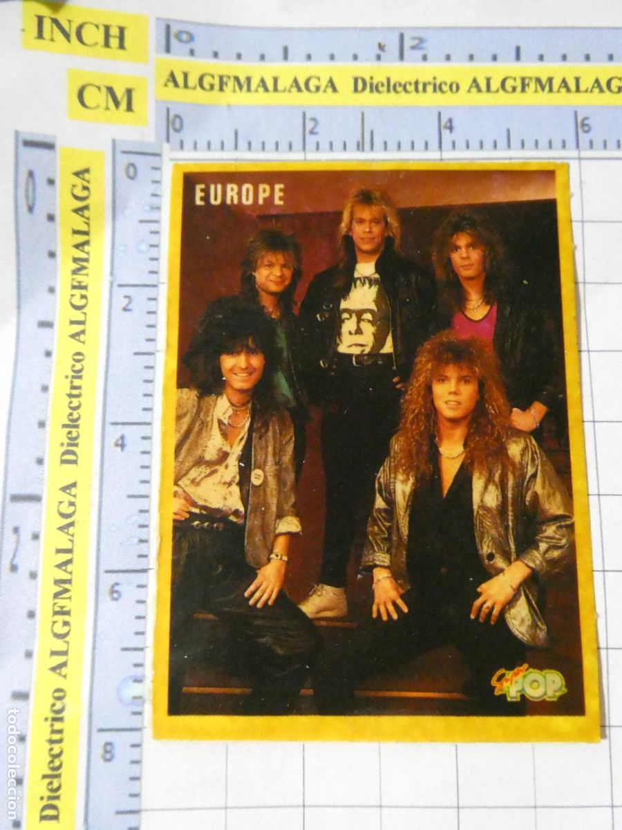 Coleccionismo cromos antiguos: CROMOS PEGATINAS SUPER POP. CANTANTES M&Uacute;SICA. GRUPO EUROPE. 226