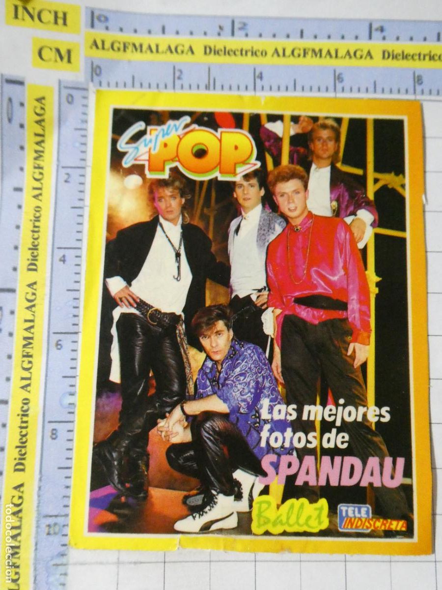 Coleccionismo cromos antiguos: CROMOS PEGATINAS SUPER POP. CANTANTES M&Uacute;SICA ACTORES. SPANDAU BALLET . 231