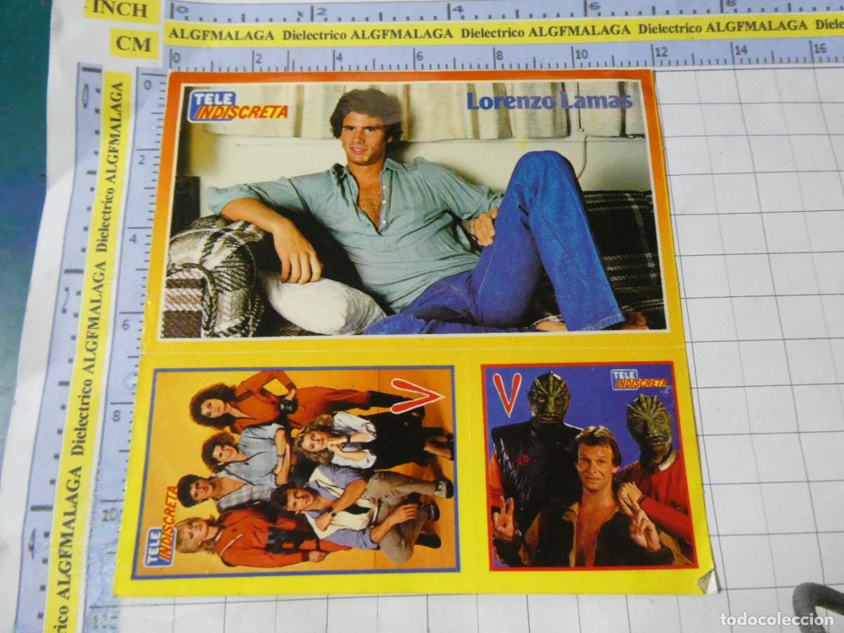 Coleccionismo cromos antiguos: CROMOS PEGATINAS TELE INDISCRETA. SERIE TV V INVASI&Oacute;N EXTRATERRESTRE. LORENZO LAMAS . 234