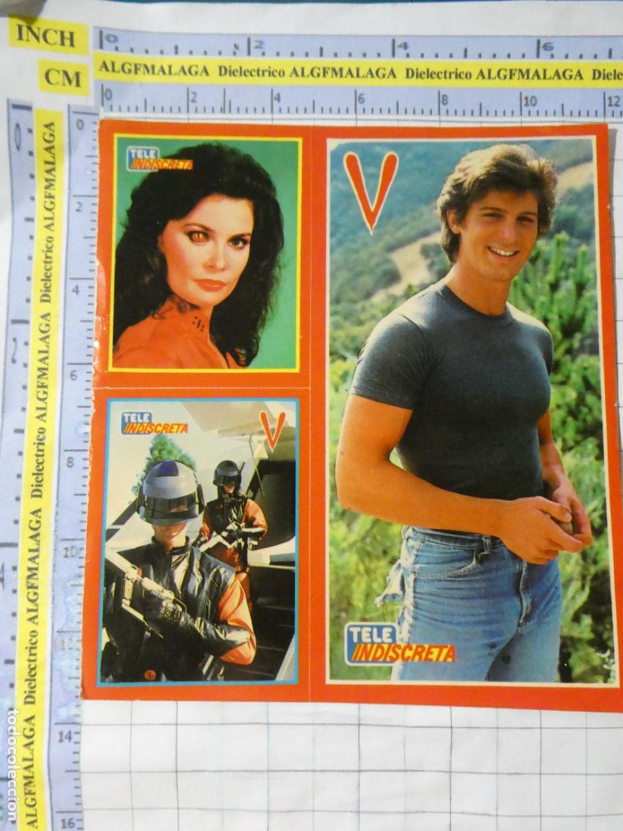 Coleccionismo cromos antiguos: CROMOS PEGATINAS TELE INDISCRETA. SERIE TV V INVASI&Oacute;N EXTRATERRESTRE. 239