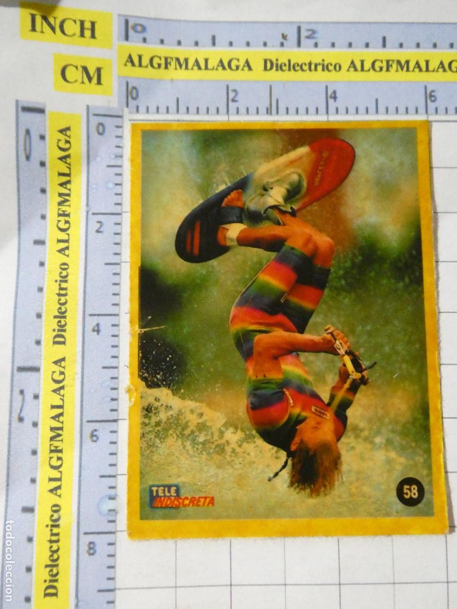 Coleccionismo cromos antiguos: CROMOS PEGATINAS TELE INDISCRETA. 58 SKATE SURF. 247