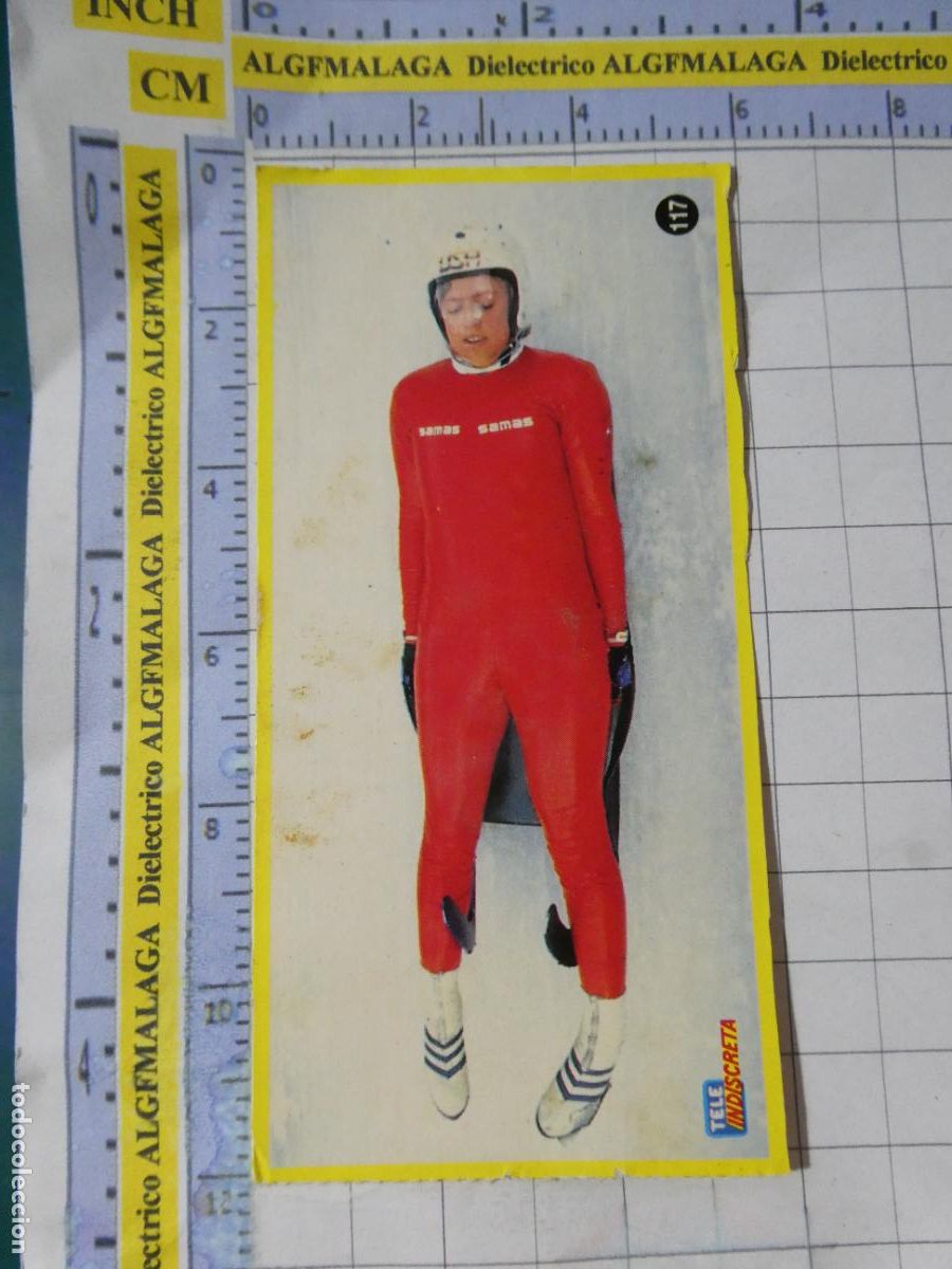 Coleccionismo cromos antiguos: CROMOS PEGATINAS TELE INDISCRETA. 117 LUGE. 250