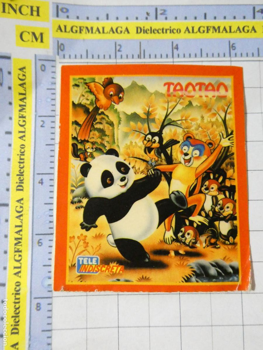 Coleccionismo cromos antiguos: CROMOS PEGATINAS TELE INDISCRETA. TAOTAO OSO PANDA. 251