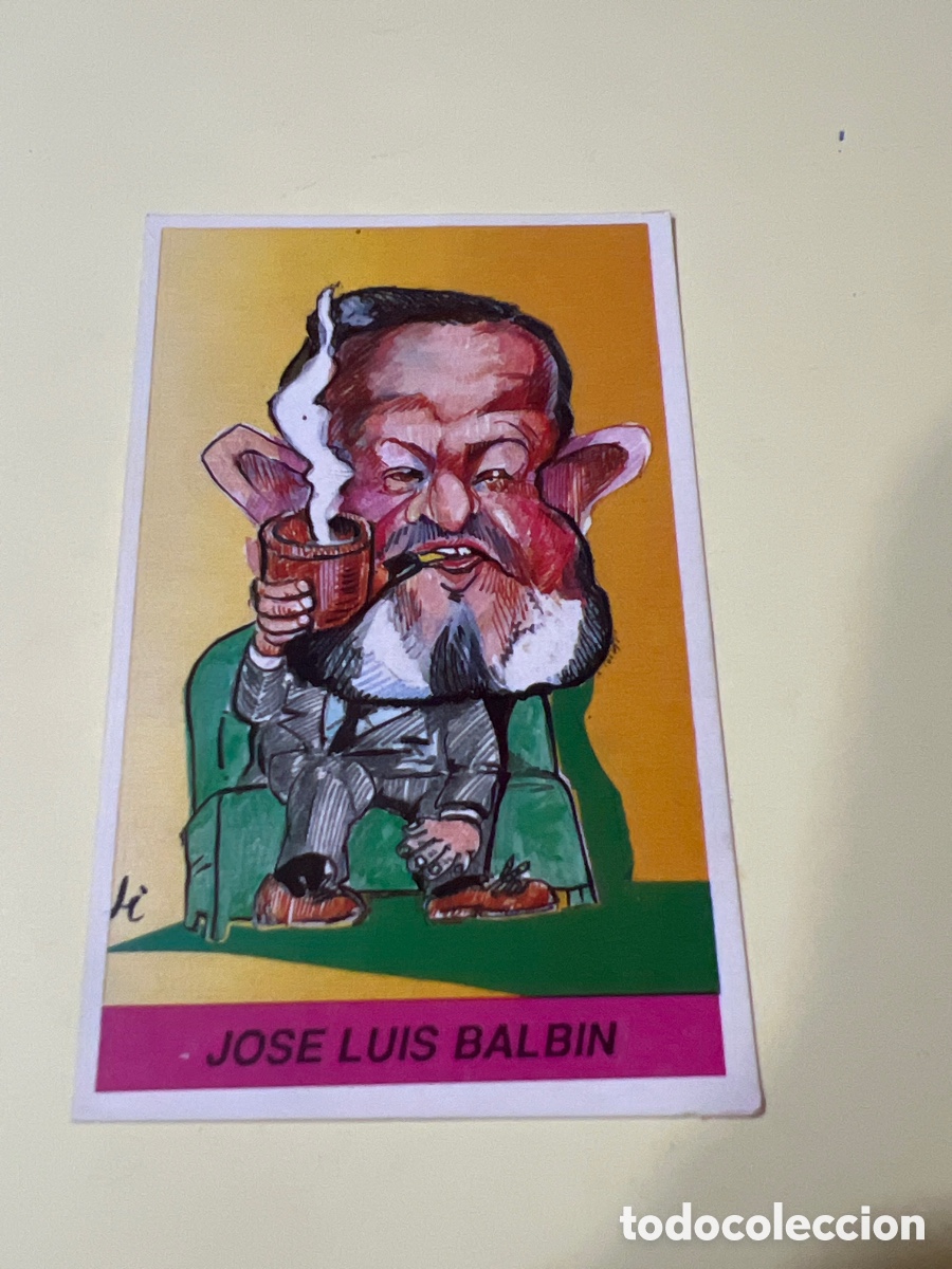 Coleccionismo cromos antiguos: E225. CROMO CARICATURAS ED. MILANO N&ordm; 118 JOS&Eacute; LU&Iacute;S BALB&Iacute;N