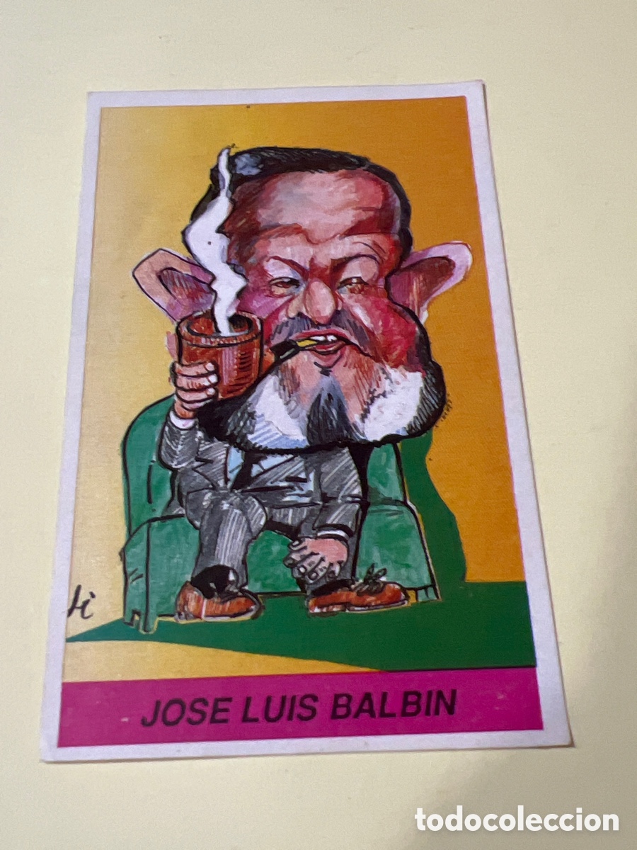 Coleccionismo cromos antiguos: E229. CROMO CARICATURAS ED. MILANO N&ordm; 118 JOS&Eacute; LU&Iacute;S BALB&Iacute;N