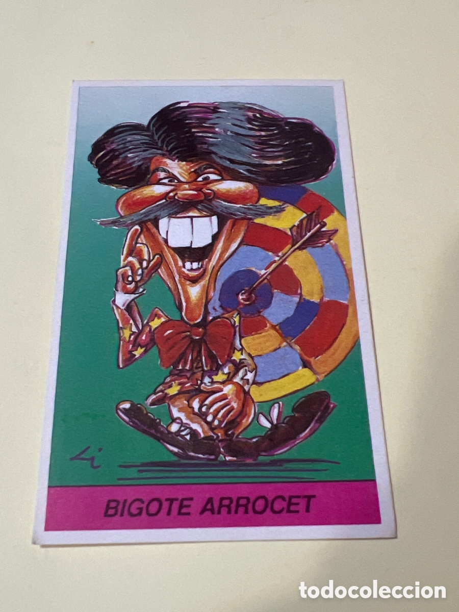 Coleccionismo cromos antiguos: E235. 114 CARICATURAS EDITORIAL MILANO - BIGOTE ARROCET -- SIN PEGAR 92 1992