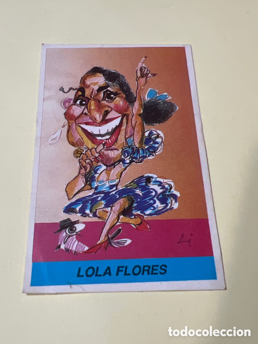 Coleccionismo cromos antiguos: E237. CROMO CARICATURAS ED. MILANO N&ordm; 82 LOLA FLORES