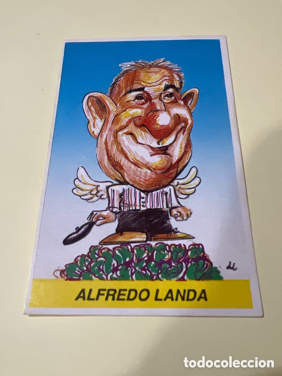 Coleccionismo cromos antiguos: E238. 92 CARICATURAS EDITORIAL MILANO - ALFREDO LANDA -- SIN PEGAR 92 1992