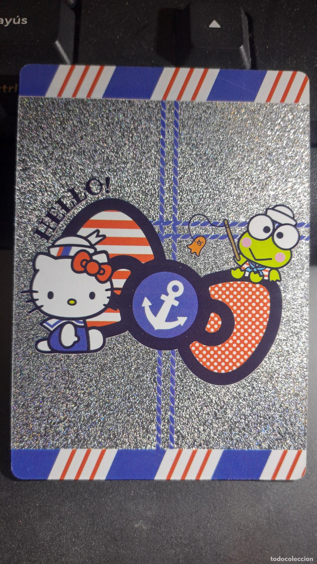 Coleccionismo cromos antiguos: CROMO 90 HELLO KITTY AND FRIENDS FUN TOGETHER! 90 BRILLANTINA NAUTICAL CUTIES CARDS PANINI 2025