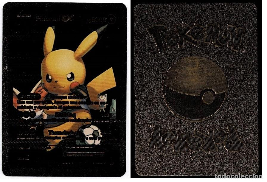 Coleccionismo cromos antiguos: Cromo POKEMON ORO NEGRO Aureola ORO NEGRO PICCACU EX PS 5000.