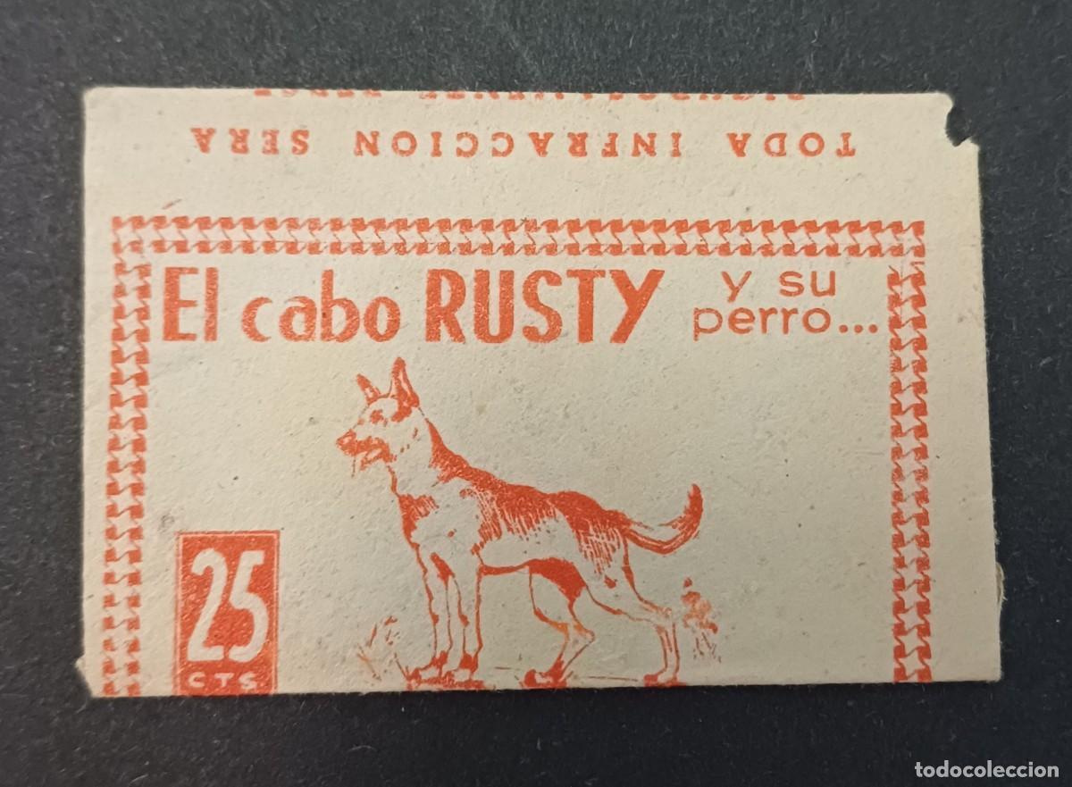 Coleccionismo cromos antiguos: SOBRE DE CROMOS ABIERTO SIN CROMOS - EL CABO RUSTY Y SU PERRO, EDITORIAL FHER