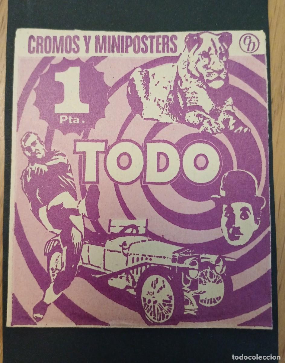 Coleccionismo cromos antiguos: SOBRE DE CROMOS SIN ABRIR DEL ALBUM TODO,EDITORIAL BRUGUERA, MUY DIFICIL