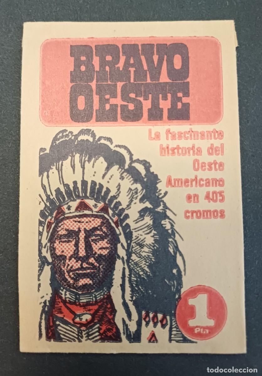 Coleccionismo cromos antiguos: SOBRE DE CROMOS SIN ABRIR, BRAVO OESTE, BRUGUERA, PERFECTO ESTADO