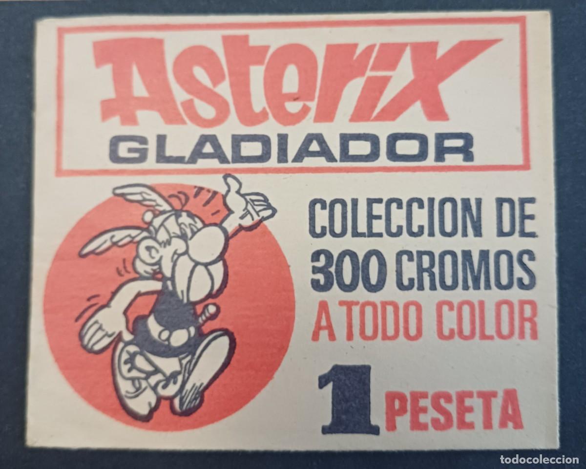 Coleccionismo cromos antiguos: SOBRE DE CROMOS SIN ABRIR, ASTERIX GLADIADOR, BRUGUERA, PERFECTO ESTADO