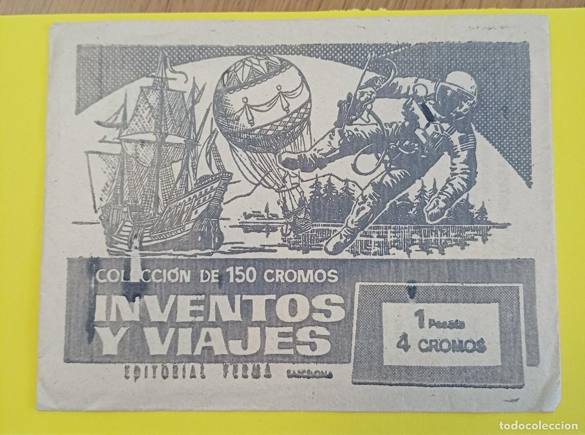 Collezionismo Figurine antiche: SOBRE DE CROMOS SIN ABRIR, INVENTOS Y VIAJES, FERMA, PERFECTO ESTADO