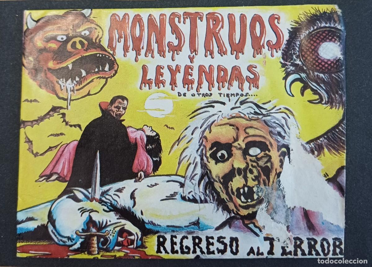 Coleccionismo cromos antiguos: SOBRE DE CROMOS SIN ABRIR, MONSTRUOS Y LEYENDAS, REGRESO AL TERROR, PERFECTO ESTADO