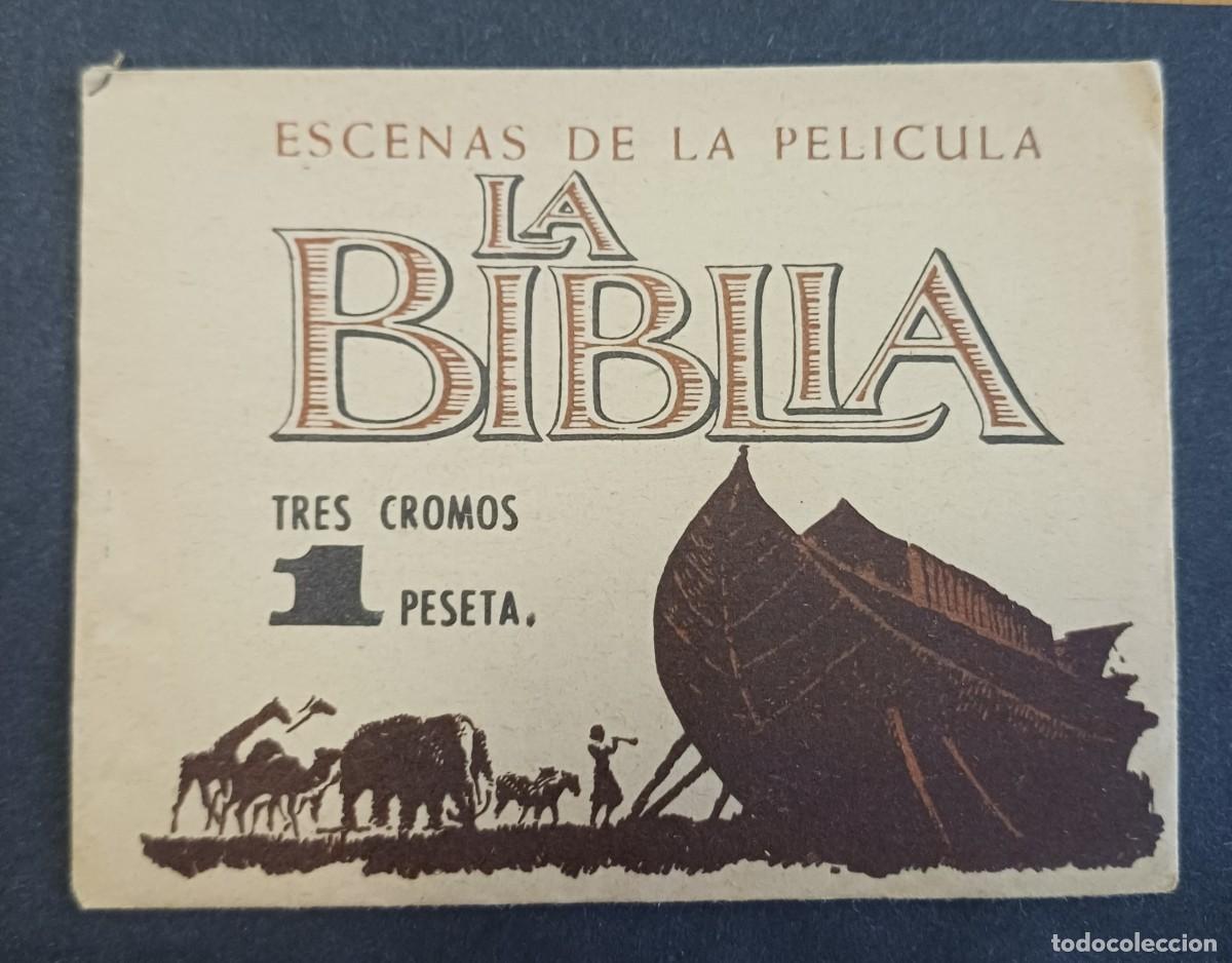 Coleccionismo cromos antiguos: SOBRE DE CROMOS SIN ABRIR, LA BIBLIA, IBERO MUNDIAL EDICIONES, PERFECTO ESTADO