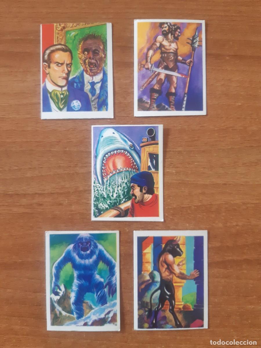 Coleccionismo cromos antiguos: LOTE RESERVADO ARGAVY 5 CROMOS DIFERENTES MONSTRUOS 1986