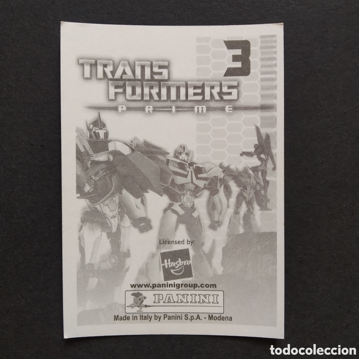 Coleccionismo cromos antiguos: CROMO - N&ordm; 003 - TRANSFORMERS PRIME - PANINI - A&Ntilde;O 2011 - Foto 2