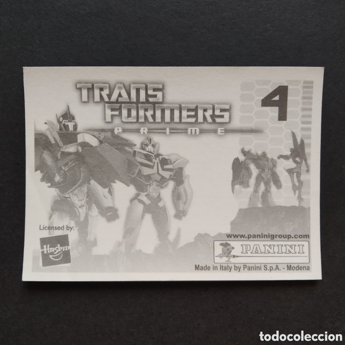 Coleccionismo cromos antiguos: CROMO - N&ordm; 004 - TRANSFORMERS PRIME - PANINI - A&Ntilde;O 2011 - Foto 2
