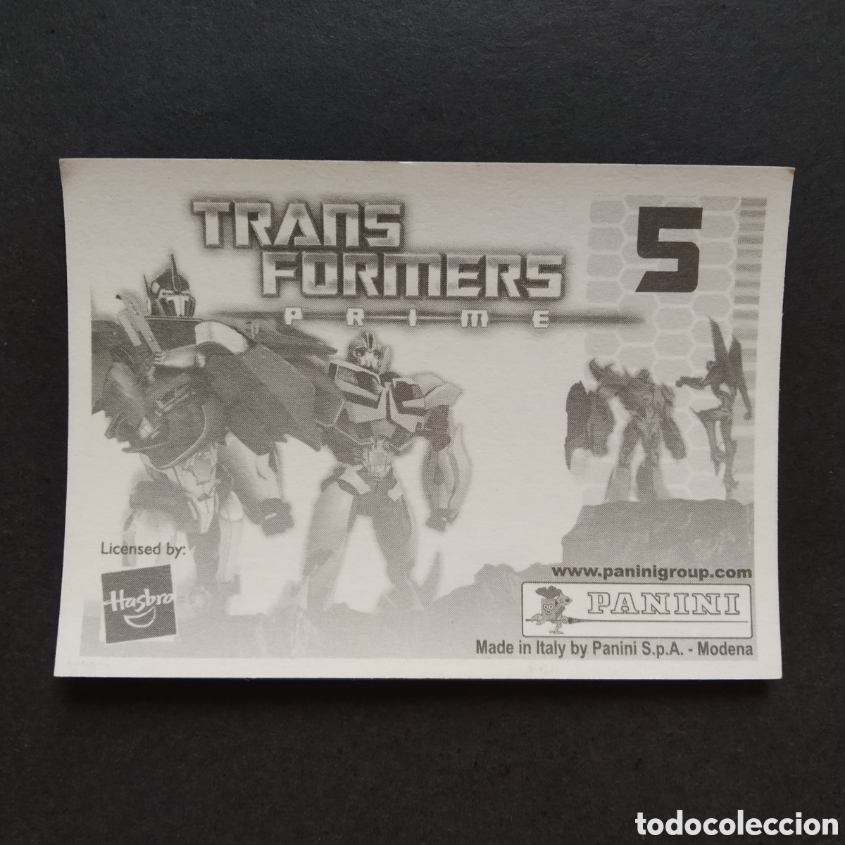 Coleccionismo cromos antiguos: CROMO - N&ordm; 005 - TRANSFORMERS PRIME - PANINI - A&Ntilde;O 2011 - Foto 2