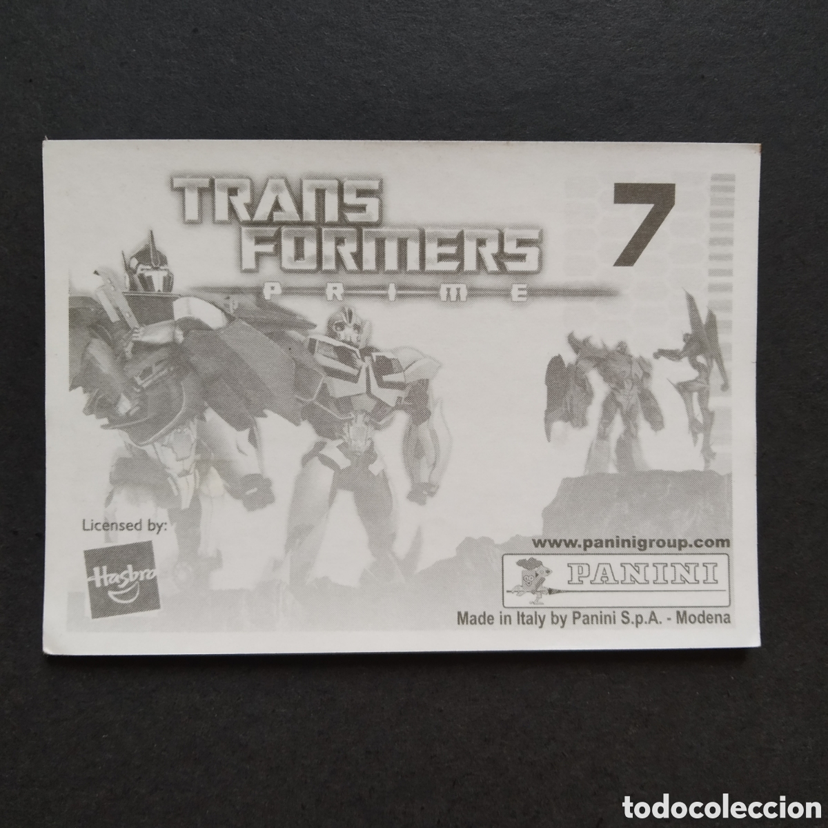Coleccionismo cromos antiguos: CROMO - N&ordm; 007 - TRANSFORMERS PRIME - PANINI - A&Ntilde;O 2011 - Foto 2