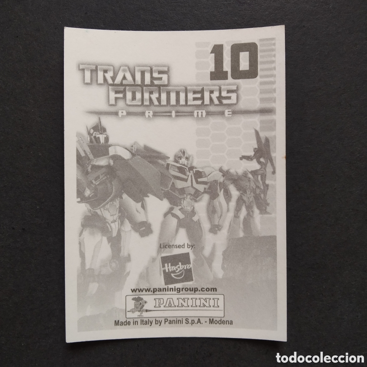 Coleccionismo cromos antiguos: CROMO - N&ordm; 010 - TRANSFORMERS PRIME - PANINI - A&Ntilde;O 2011 - Foto 2