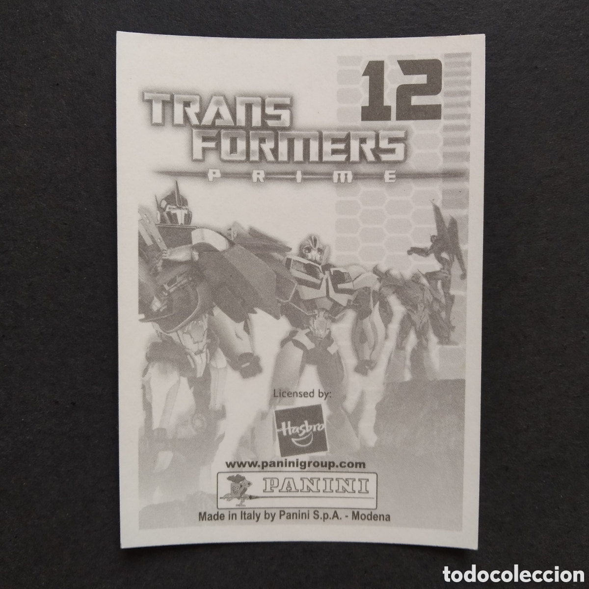 Coleccionismo cromos antiguos: CROMO - N&ordm; 012 - TRANSFORMERS PRIME - PANINI - A&Ntilde;O 2011 - Foto 2