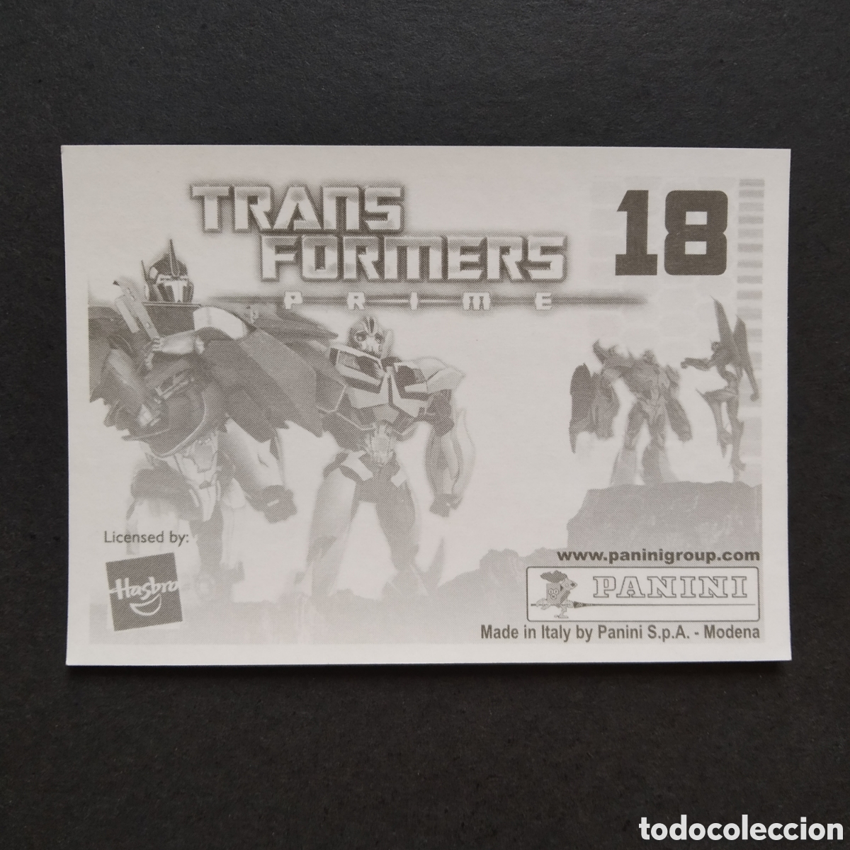 Coleccionismo cromos antiguos: CROMO - N&ordm; 018 - TRANSFORMERS PRIME - PANINI - A&Ntilde;O 2011 - Foto 2