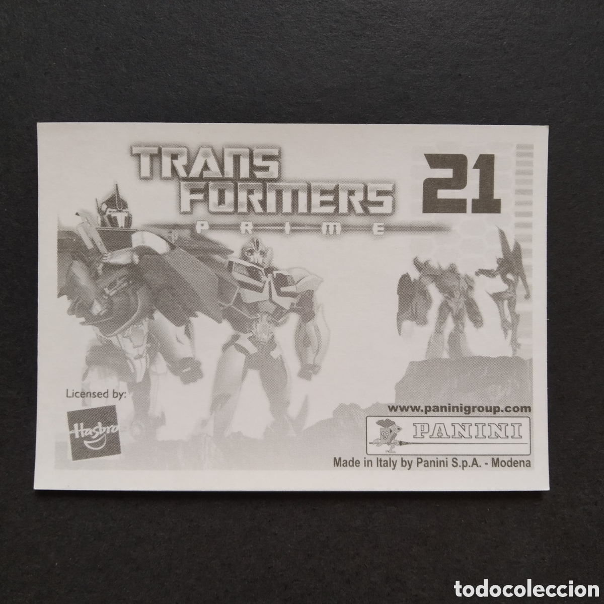 Coleccionismo cromos antiguos: CROMO - N&ordm; 021 - TRANSFORMERS PRIME - PANINI - A&Ntilde;O 2011 - Foto 2