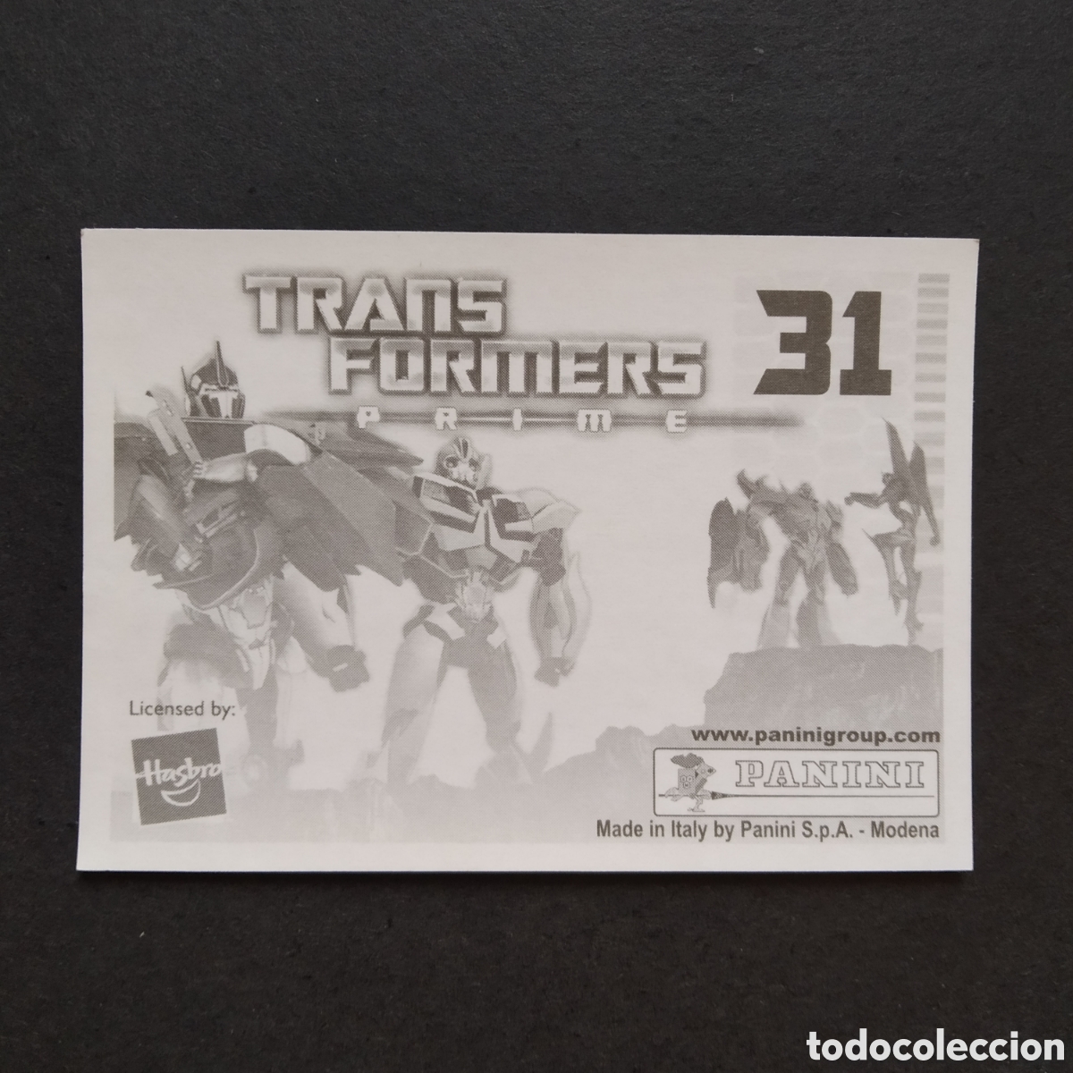 Coleccionismo cromos antiguos: CROMO - N&ordm; 031 - TRANSFORMERS PRIME - PANINI - A&Ntilde;O 2011 - Foto 2