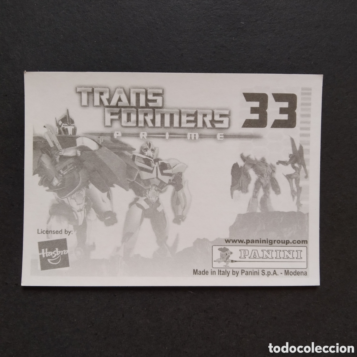 Coleccionismo cromos antiguos: CROMO - N&ordm; 033 - TRANSFORMERS PRIME - PANINI - A&Ntilde;O 2011 - Foto 2
