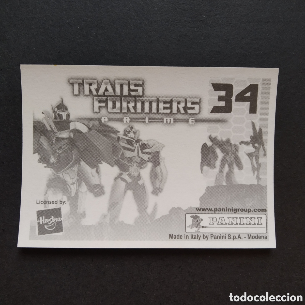 Coleccionismo cromos antiguos: CROMO - N&ordm; 034 - TRANSFORMERS PRIME - PANINI - A&Ntilde;O 2011 - Foto 2