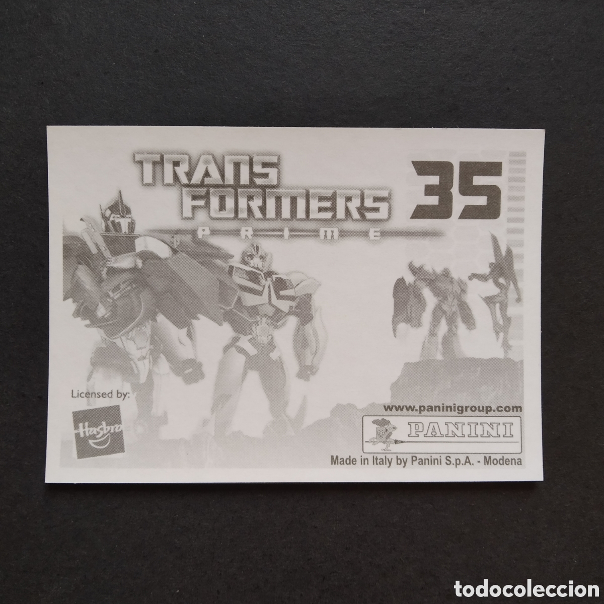 Coleccionismo cromos antiguos: CROMO - N&ordm; 035 - TRANSFORMERS PRIME - PANINI - A&Ntilde;O 2011 - Foto 2