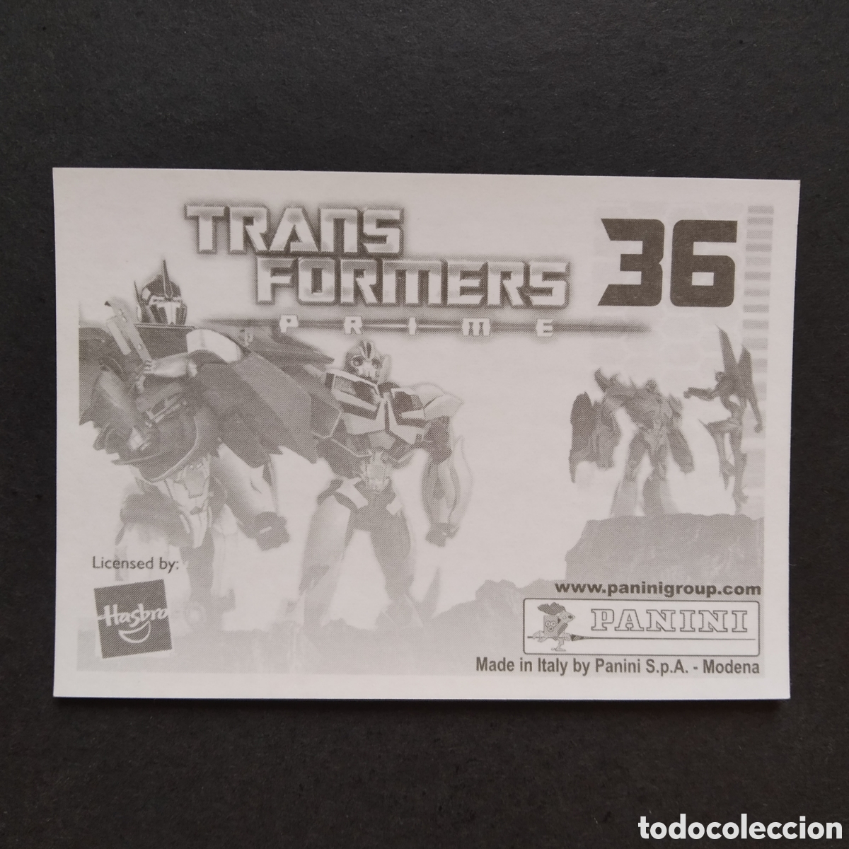 Coleccionismo cromos antiguos: CROMO - N&ordm; 036 - TRANSFORMERS PRIME - PANINI - A&Ntilde;O 2011 - Foto 2