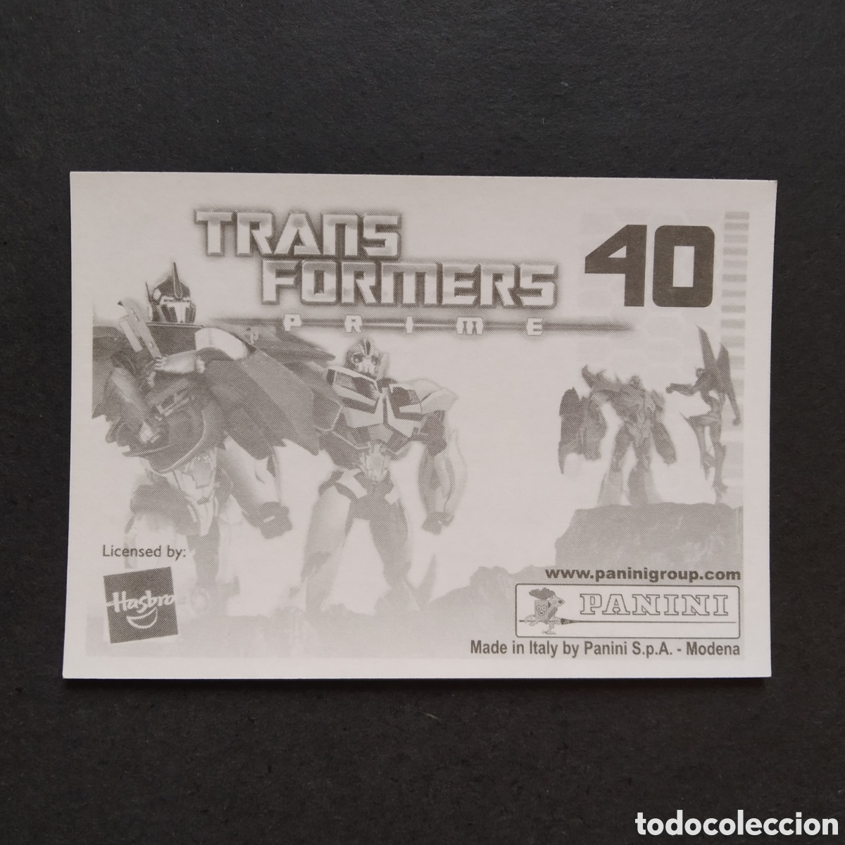 Coleccionismo cromos antiguos: CROMO - N&ordm; 040 - TRANSFORMERS PRIME - PANINI - A&Ntilde;O 2011 - Foto 2