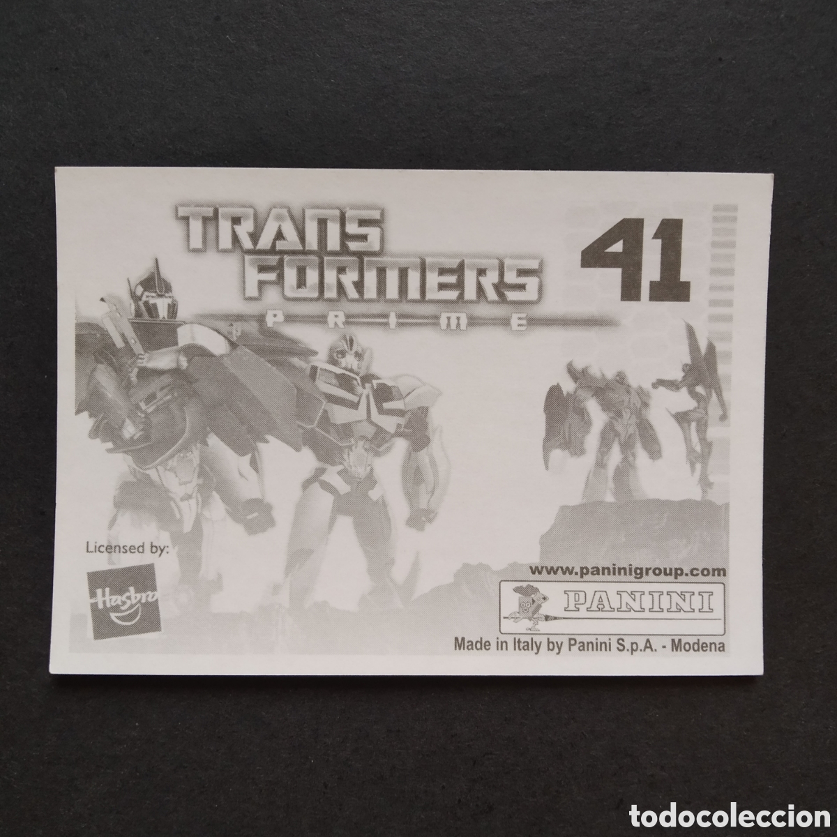 Coleccionismo cromos antiguos: CROMO - N&ordm; 041 - TRANSFORMERS PRIME - PANINI - A&Ntilde;O 2011 - Foto 2