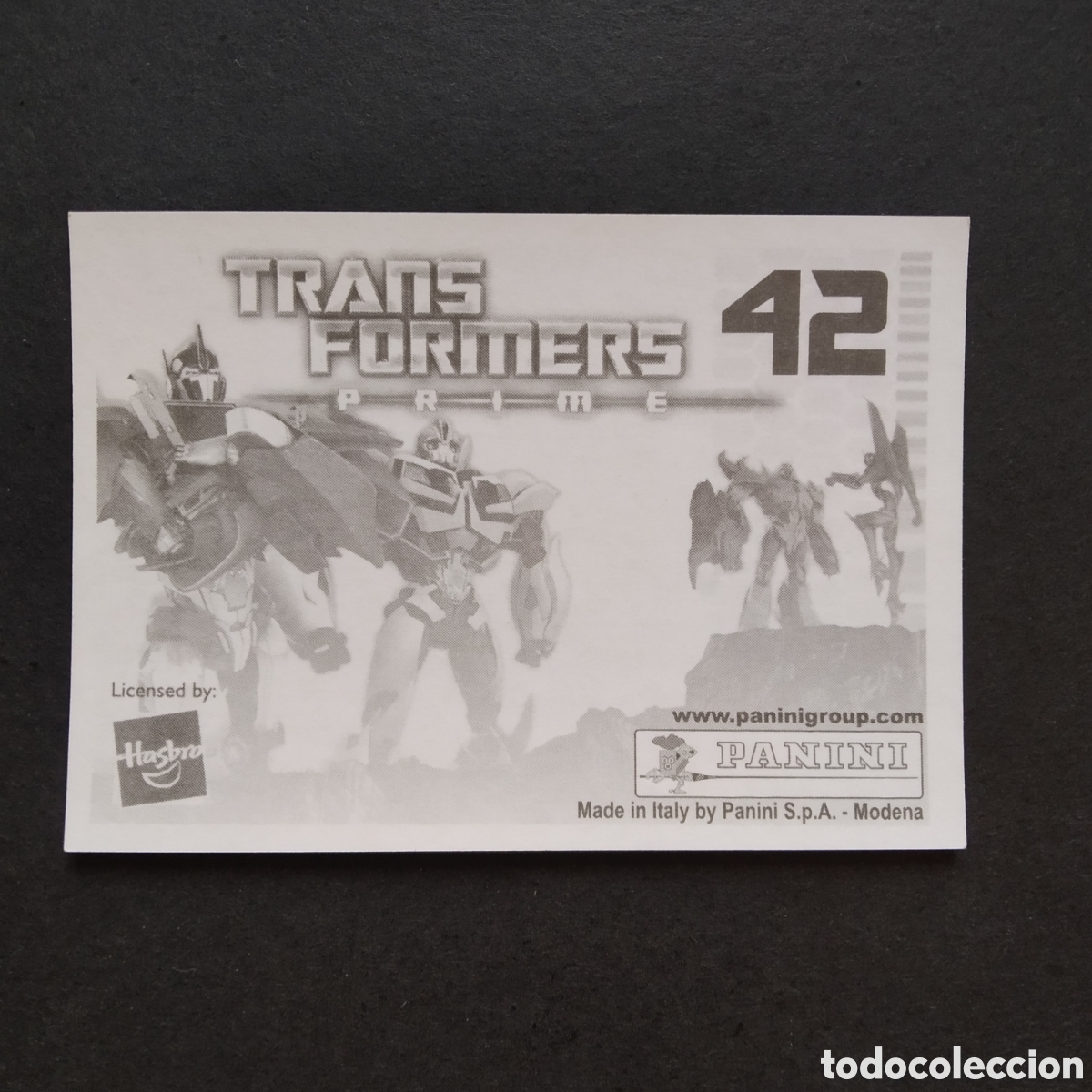 Coleccionismo cromos antiguos: CROMO - N&ordm; 042 - TRANSFORMERS PRIME - PANINI - A&Ntilde;O 2011 - Foto 2