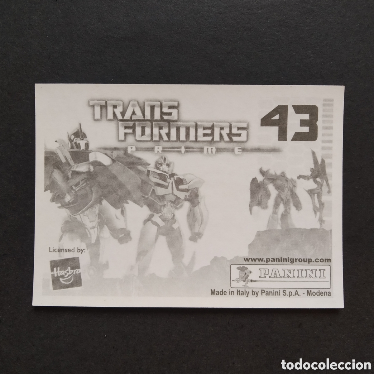 Coleccionismo cromos antiguos: CROMO - N&ordm; 043 - TRANSFORMERS PRIME - PANINI - A&Ntilde;O 2011 - Foto 2
