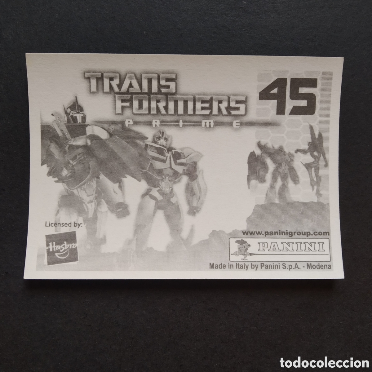 Coleccionismo cromos antiguos: CROMO - N&ordm; 045 - TRANSFORMERS PRIME - PANINI - A&Ntilde;O 2011 - Foto 2