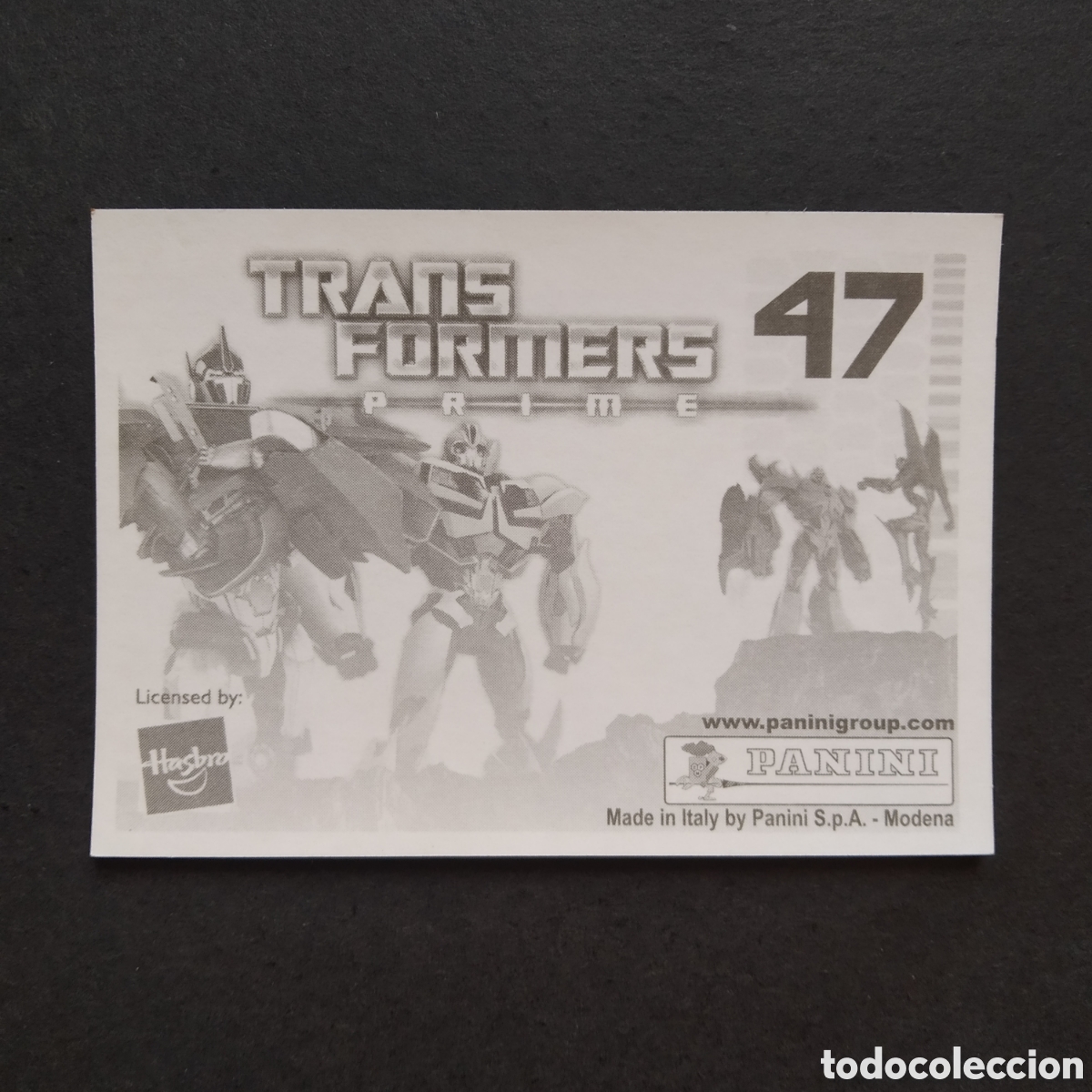 Coleccionismo cromos antiguos: CROMO - N&ordm; 047 - TRANSFORMERS PRIME - PANINI - A&Ntilde;O 2011 - Foto 2